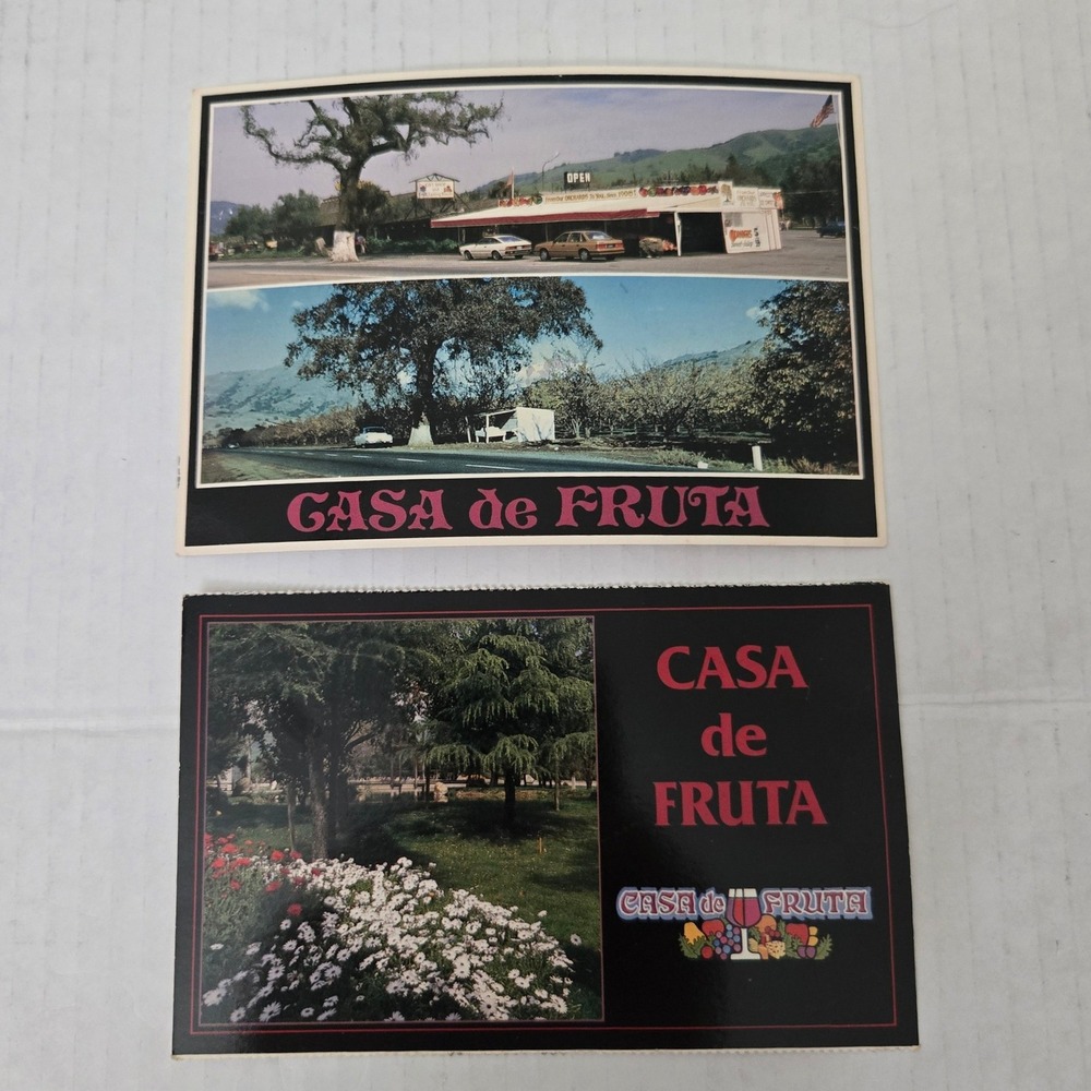 Vintage Casa de Fruta Postcards Lot 2 California Roadside Attraction Highway 152
